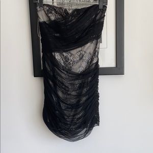 Strapless, Armani Exchange cocktail dress!